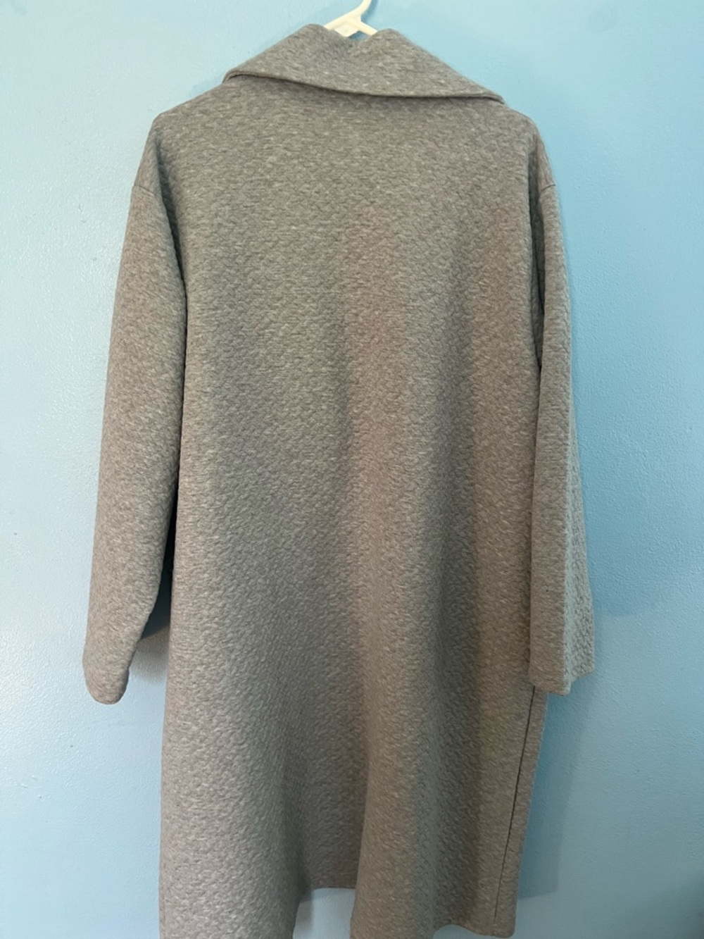 Cato Light Gray Open Front Knit Coat - Picture 2 of 4
